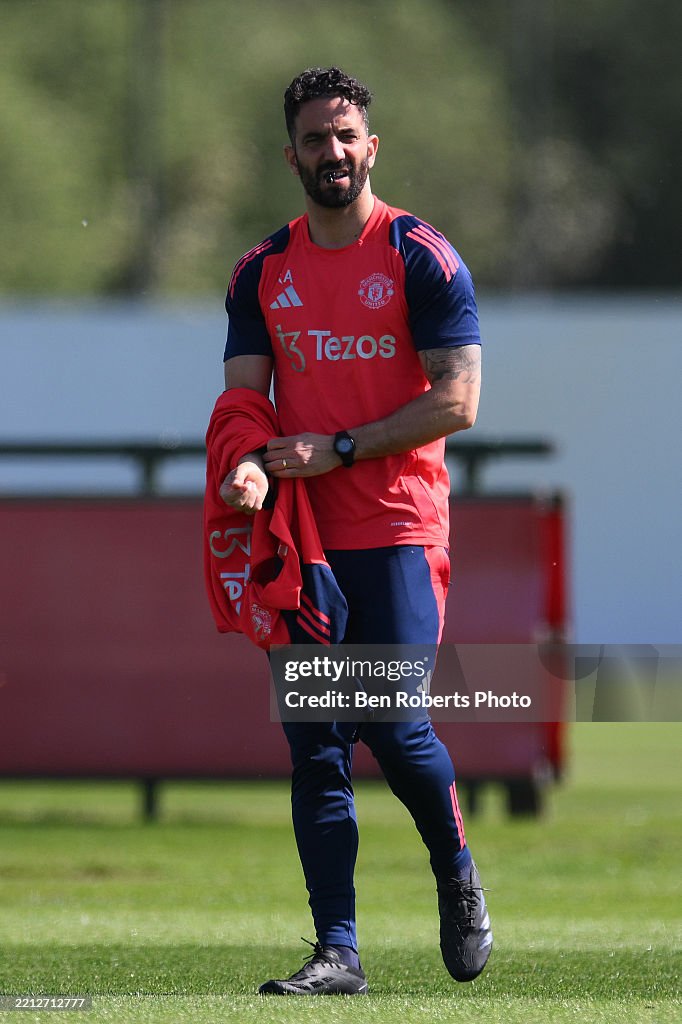 Manchester United Training Session And Press Conference - UEFA Europa League 2024/25 Semi Final First Leg