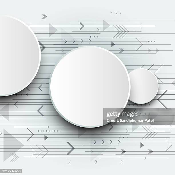 circuit board style of abstract circular electronics background - queuing system stock illustrations