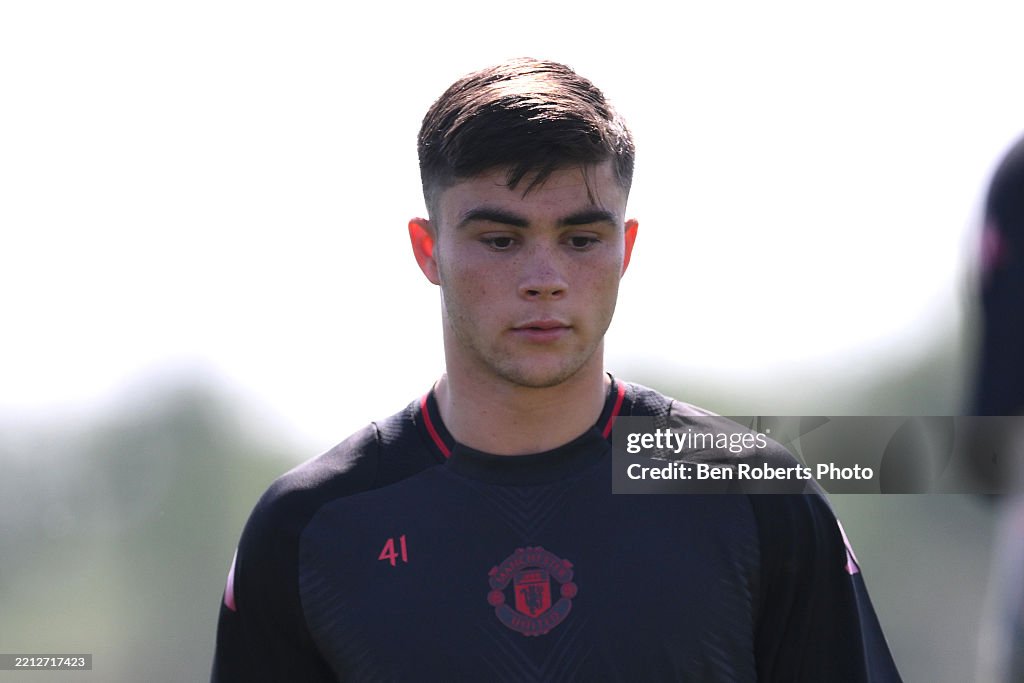 Manchester United Training Session And Press Conference - UEFA Europa League 2024/25 Semi Final First Leg