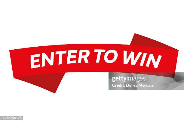 enter to win label isolated on white background stock illustration - giveaway stock illustrations