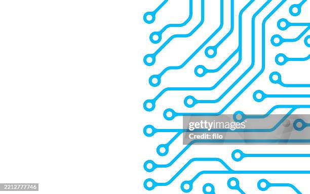 tech circuit board abstract background - silicon stock illustrations