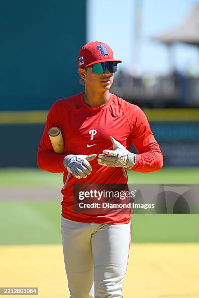 Bryan Rincon Bryan Rincon of the Philadelphia Phillies takes batting practice ...