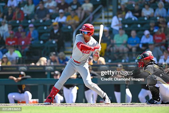 Bryan Rincon Baseball Bryan Rincon of the Philadelphia Phillies bats during the eighth ...