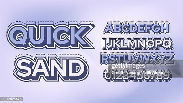 quick sand editable text effect. text can be changed in "graphic styles" panel. - quicksand sign stock illustrations