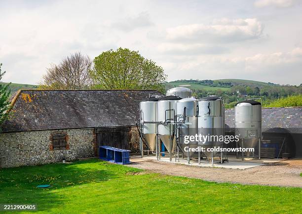 long man brewery in litlington, east sussex, uk - ale stock pictures, royalty-free photos & images