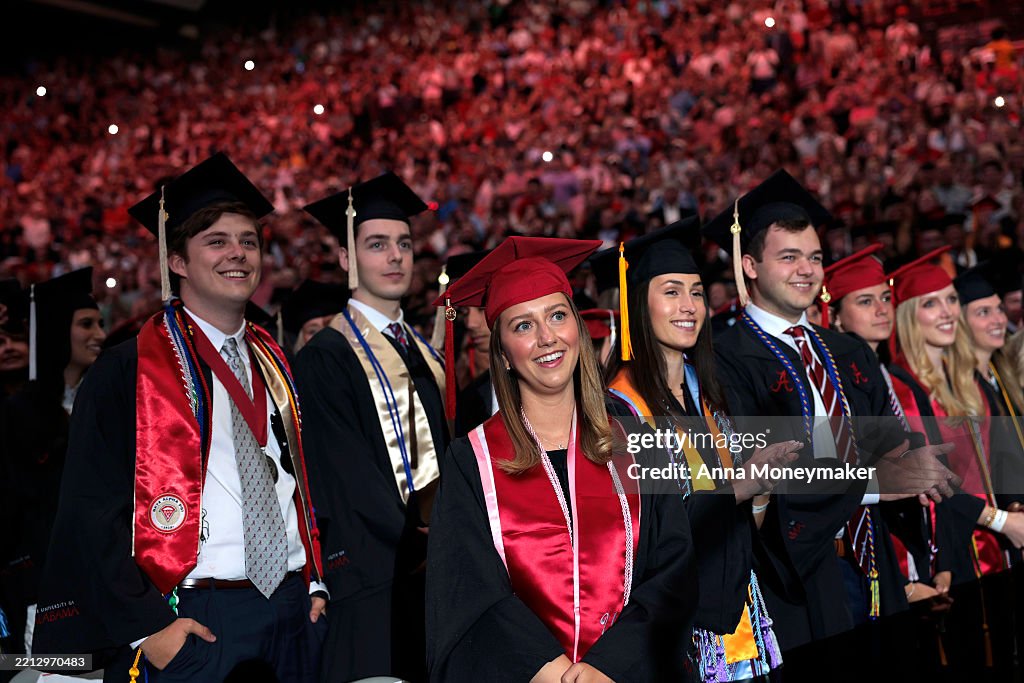 President Trump Addresses University Of Alabama Graduating Class