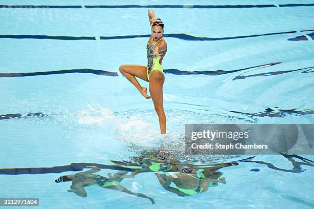 Team United States competes in the team technical finals of the World Aquatics Artistic Swimming World Cup 2025 Stop 3 - Day 1 at Markham Pan Am...