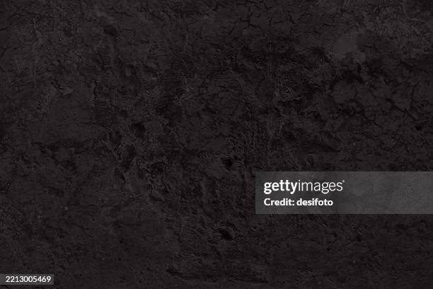 blank empty grunge abstract textured dark black coloured weathered wooden plank board, tree trunk or coal asphalt or soil texture crinkled rustic rusty molded vector background - black table top view stock illustrations
