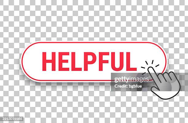 helpful - 3d click web button with hand cursor on blank background - access icon vector stroke stock illustrations
