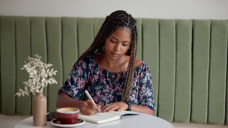 https://media.gettyimages.com/id/2213018769/video/writing-relax-and-woman-in-cafe-notebook-and-thinking-with-inspiration-calendar-and-diary.jpg?b=1&s=640x640&k=20&c=M2x97PoFJP6jFjlKHzsWvT8x_2w7piJ1qhRFg2K2cpw=