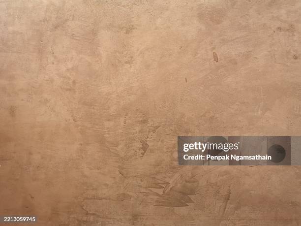ิbrown cement wall background - liso imagens e fotografias de stock