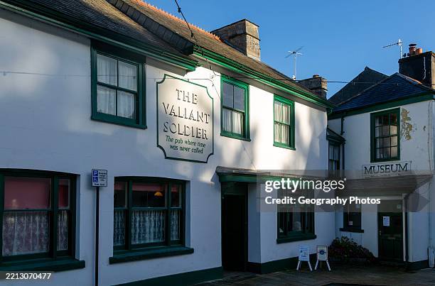 The Valiant Soldier historic pub and museum, Buckfastleigh, north Devon, England,UK.
