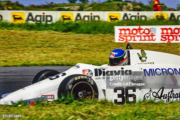 Ivan Capelli, Genoa Racing drives his March 86B Cosworth during the Gran Premio di Roma, ACI Vallelunga Circuit, Italy, Sunday 4th May 1986.