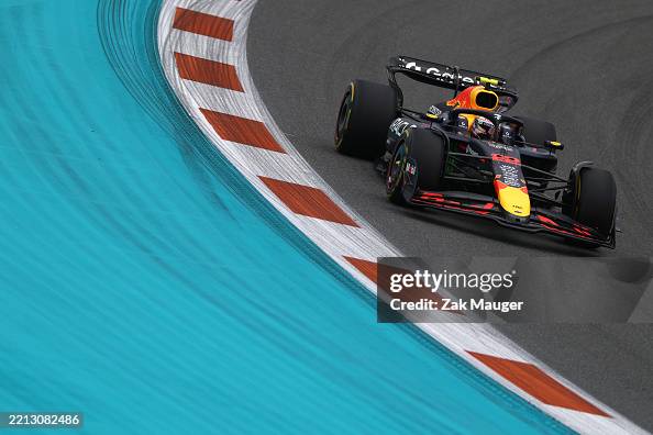 Oracle Red Bull Racing Japan Yuki Tsunoda of Japan driving the Oracle Red Bull Racing RB21 on ...