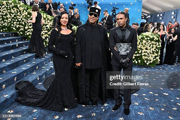 Stevie Wonder at The 2025 Met Gala Celebrating "Superfine: Tailoring Black Style" held at the Metropolitan Museum of Art on May 05, 2025 in New York,...
