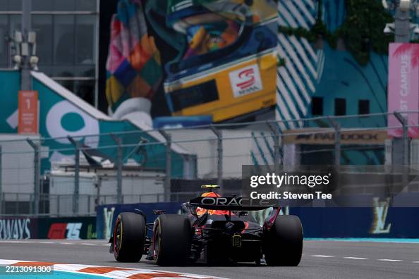 Oracle Red Bull Racing Japan Yuki Tsunoda of Japan driving the Oracle Red Bull Racing RB21 on ...