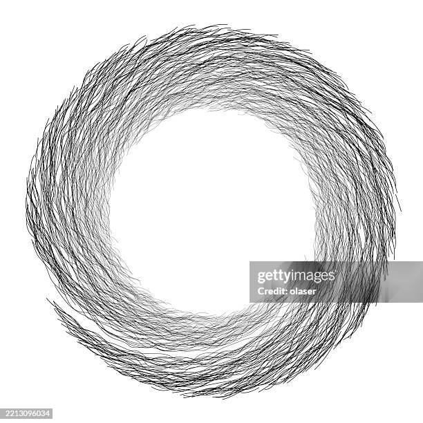 this minimalist design features a circular pattern created with intricate, flowing lines, providing a sense of motion and fluidity. the monochromatic color scheme enhances its elegance and simplicity, making it visually striking. - roundel icon stock illustrations