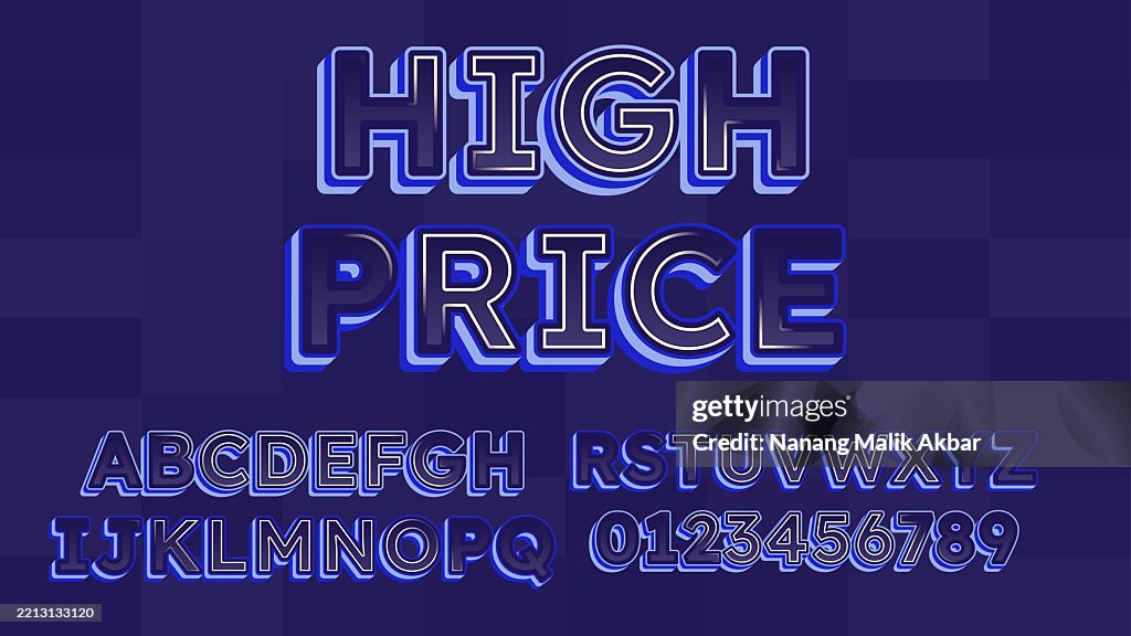 High Value Text High Price Editable Text Effect Text Can Be Changed In Graphic Styles ...