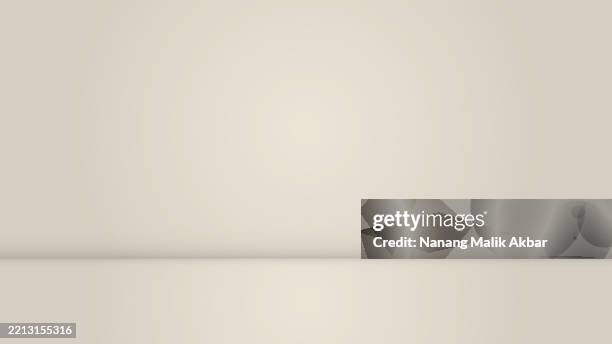 empty studio room with shadow and table for showing products - product spotlight stock illustrations