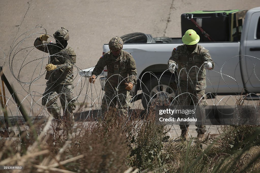 Texas National Guard reinforces border security at Rio Grande