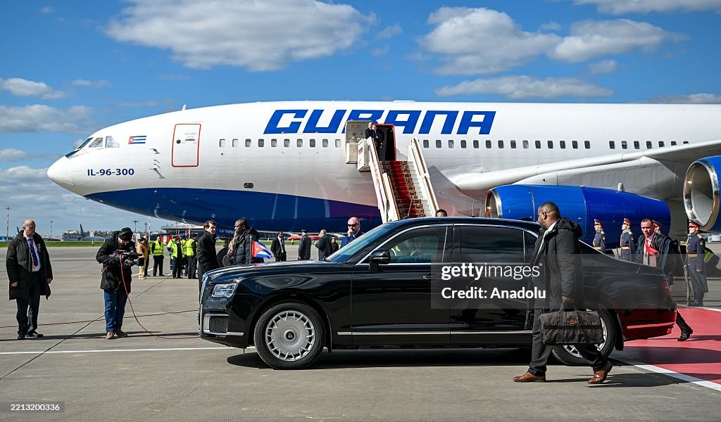 Cuba's President Miguel Diaz-Canel in Moscow