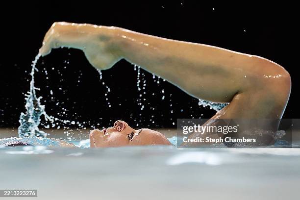 Lilou Lluis Valette and Iris Tio Casas of Team Spain compete in the duet free final during World Aquatics Artistic Swimming World Cup 2025 Stop 3 -...