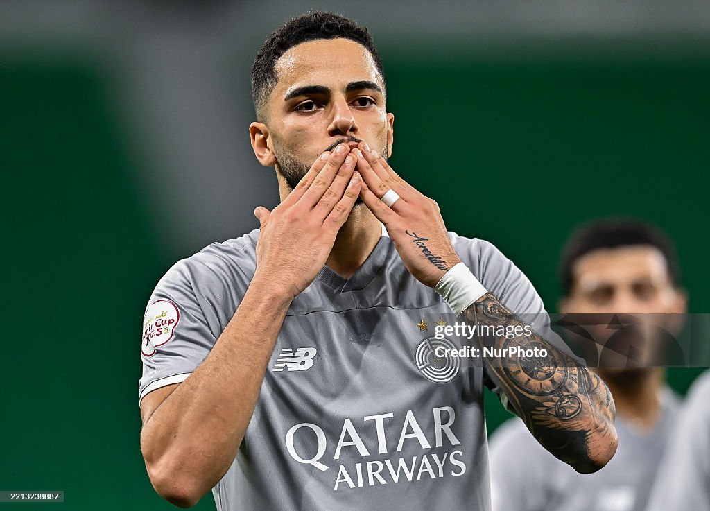 Labudd Sc Giovani Henrique of Al Sadd SC celebrates after scoring during the ...