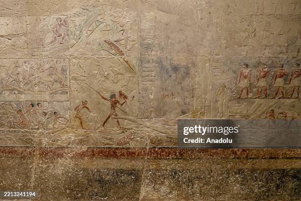 View from Zoser Pyramid at the historical Saqqara region, which is home to the majority of historical artifacts from ancient Egypt, in Giza, Egypt on...