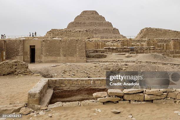 View of Zoser Pyramid at the historical Saqqara region, which is home to the majority of historical artifacts from ancient Egypt, in Giza, Egypt on...