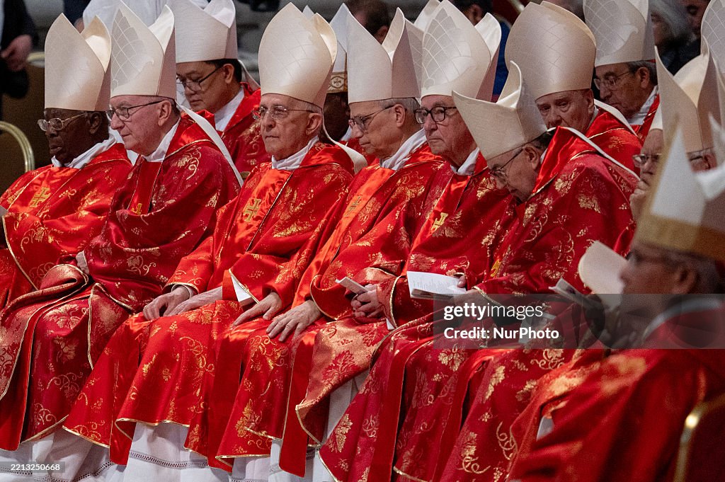 Final Mass Pro Eligendo Pontifice In St. Peter's Basilica Before The Conclave To Elect A New Pope