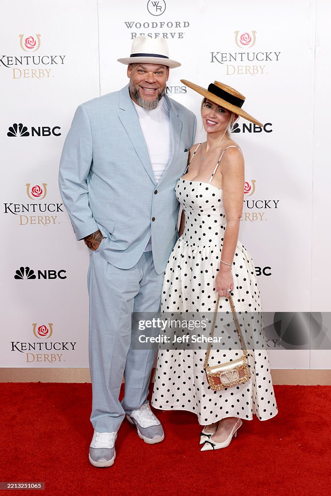 Ingrid Rinc Brodus Clay and Ingrid Rinck attend Kentucky Derby 151 at Churchill ...