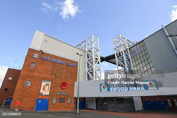 General view of Ewood Park during the Barclays Women's Championship match between Blackburn Rovers and Newcastle United at Ewood Park on May 04, 2025...