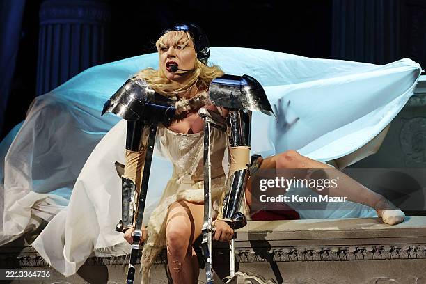 Lady Gaga performs at Copacabana Beach on May 3, 2025 in Rio de Janeiro, Brazil.