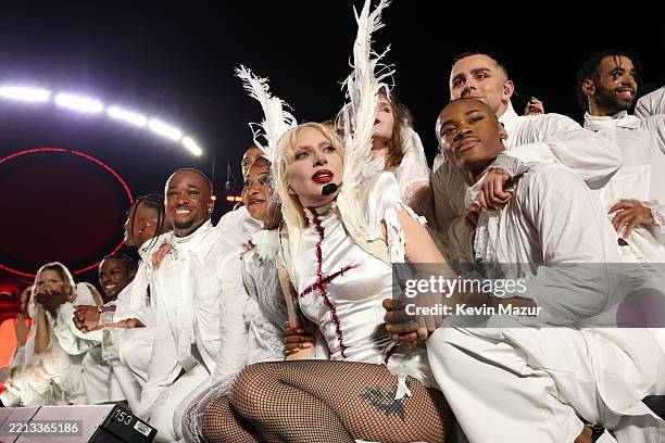 Lady Gaga performs at Copacabana Beach on May 3, 2025 in Rio de Janeiro, Brazil.