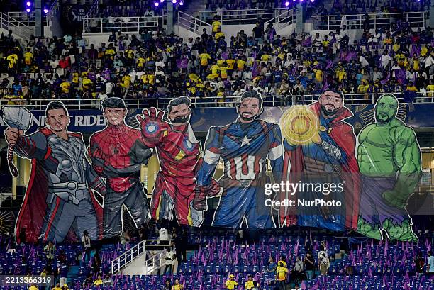 The Indian Premier League cricket match takes place between Kolkata Knight Riders and Chennai Super Kings at Eden Gardens in Kolkata, India, on May...
