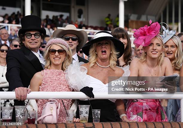 Spectators watch the Oxford Natural Handicap at Chester Racecourse. Picture date: Thursday May 8, 2025.