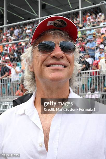 Jon Bon Jovi on the grid during the F1 Grand Prix of Miami at Miami International Autodrome on May 04, 2025 in Miami, Florida.