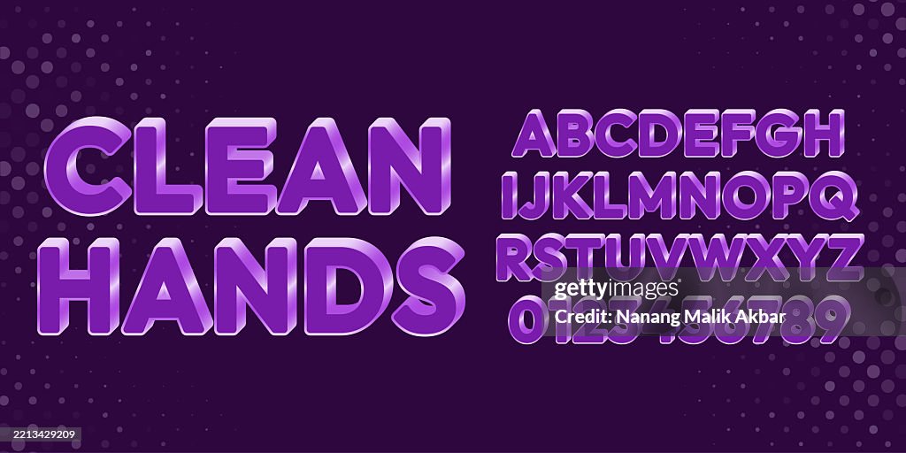 Clean Hands Editable Text Effect. Text can be changed in "Graphic Styles" panel.