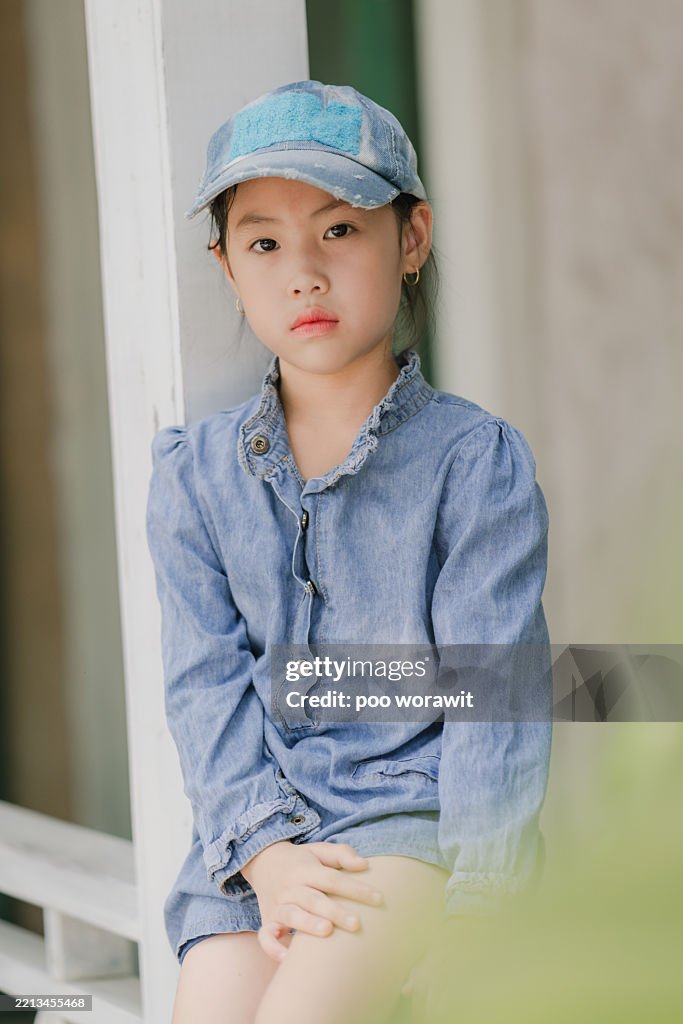 Portrait of young Thai girl.