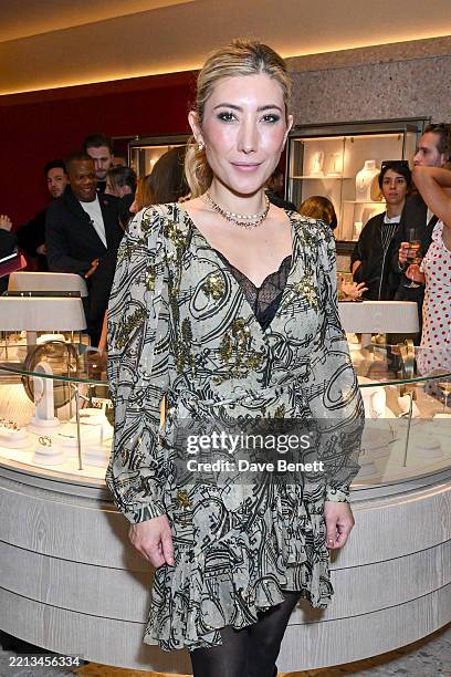 Dichen Lachman attends the Kismet by Milka Flagship Store opening on May 8, 2025 in London, England.
