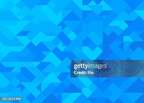 Blue Geometric Abstract Pattern Background Blue Geometric Abstract Pattern Background