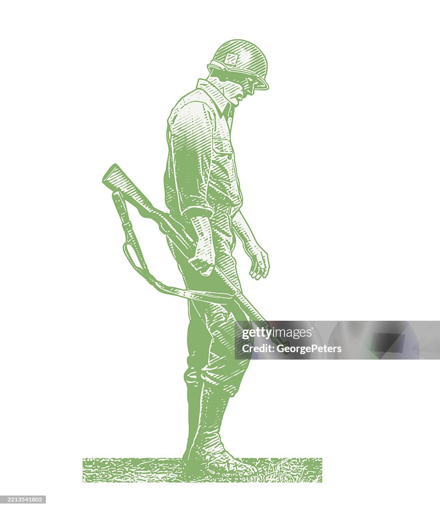 US-Infanteriesoldat aus dem Zweiten Weltkrieg