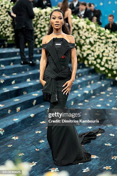 Zuri Hall attends the 2025 Met Gala Celebrating "Superfine: Tailoring Black Style" at Metropolitan Museum of Art on May 05, 2025 in New York City.