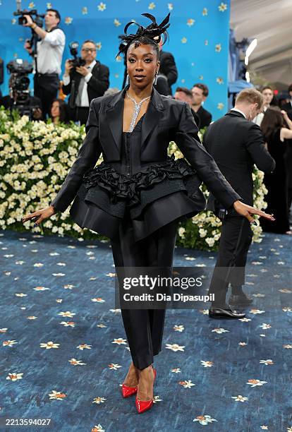 Ego Nwodim attends the 2025 Met Gala Celebrating "Superfine: Tailoring Black Style" at Metropolitan Museum of Art on May 05, 2025 in New York City.