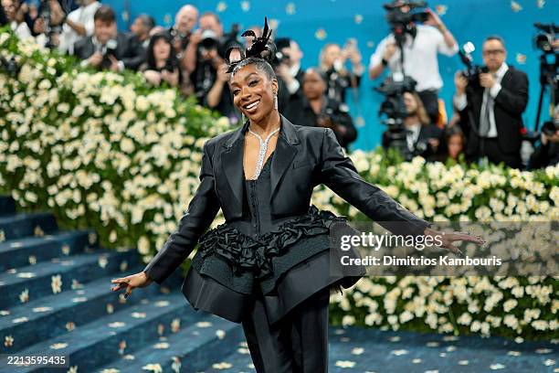 Ego Nwodim attends the 2025 Met Gala Celebrating "Superfine: Tailoring Black Style" at Metropolitan Museum of Art on May 05, 2025 in New York City.