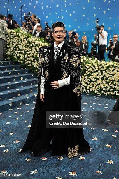 Manish Malhotra attends the 2025 Met Gala Celebrating "Superfine: Tailoring Black Style" at Metropolitan Museum of Art on May 05, 2025 in New York...