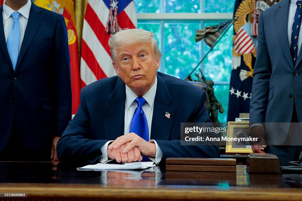 President Trump Signs Executive Orders At The White House
