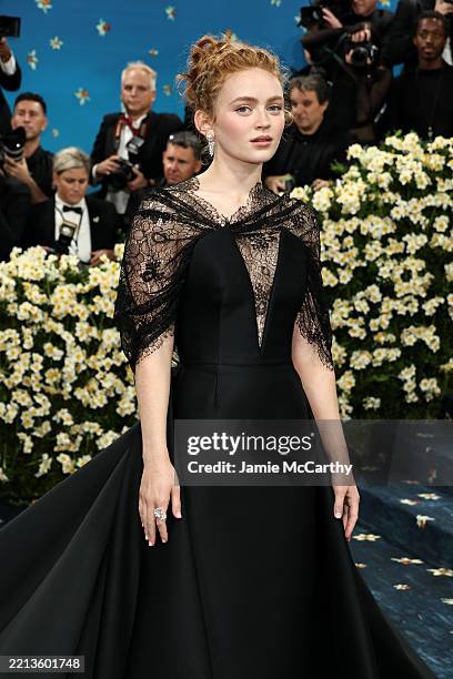 Sadie Sink attends the 2025 Met Gala Celebrating "Superfine: Tailoring Black Style" at Metropolitan Museum of Art on May 05, 2025 in New York City.