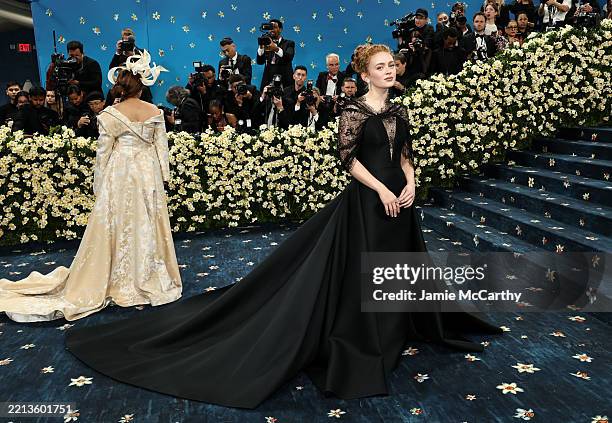 Sadie Sink attends the 2025 Met Gala Celebrating "Superfine: Tailoring Black Style" at Metropolitan Museum of Art on May 05, 2025 in New York City.