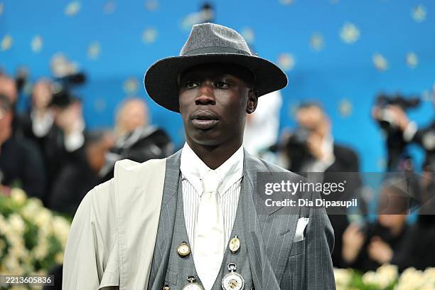 Khaby Lame attends the 2025 Met Gala Celebrating "Superfine: Tailoring Black Style" at Metropolitan Museum of Art on May 05, 2025 in New York City.
